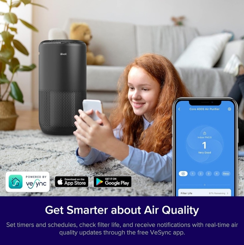 LEVOIT Air Purifiers for Home Large Room Up to 1980 Ft² in 1 Hr - Picture 11 of 13
